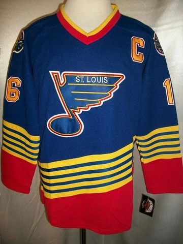 Brett Hull St. Louis Blues Blue & Red "1995-1998 Throwback" CCM NHL Jersey Cover