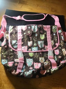 Pottery Barn diaper bag backpack Multicolor With Pink Trim - Picture 1 of 5