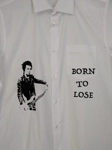 Customised Punk Shirt Punk Born to Lose - Picture 1 of 2