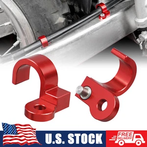 CNC Rear Brake Line Hose Clamps For Honda CR80R 92-02 CR85R 03-07 XR250R 1990-04 - Picture 1 of 14