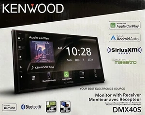 NEW Kenwood DMX40S 6.8" Touchscreen Receiver, Android Auto & CarPlay Bluetooth - Picture 1 of 2