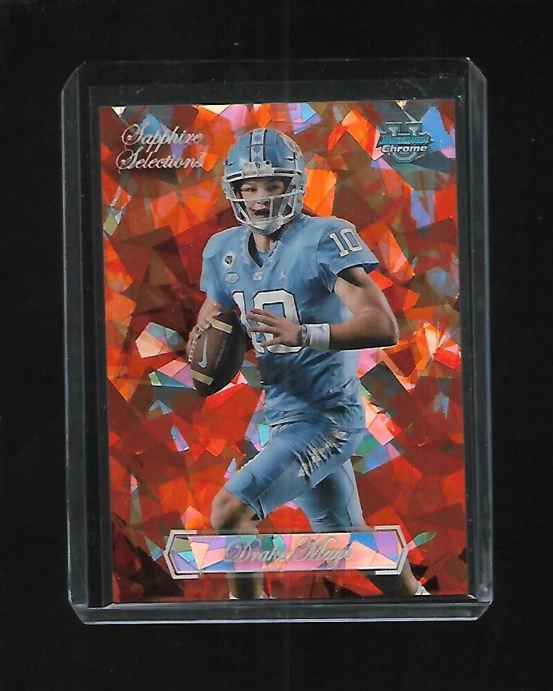 2023 Bowman Chrome University DRAKE MAYE Sapphire Selections Orange #d 12/25
