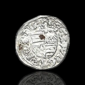 HUNGARY. Sigismund of Luxembourg, 1387-1437. Silver Denar - Picture 1 of 2