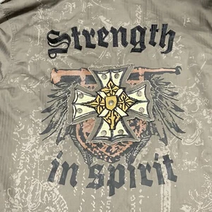 Made Right Original Hemdjacke MRG Herren 2XL braun Militär bestickt Goth Gorp - Bild 1 von 18