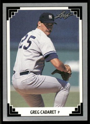 1991 Leaf #415 Greg Cadaret - Image 1 of 2