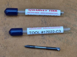 2 HARVEY TOOL #17022-C3 Radius 0.0220" 2 Flute Corner Rounding Carbide End Mill - Picture 1 of 4