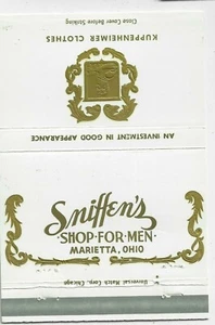 Sniffen's Shop for Men Marietta Ohio Kuppeheimer FS 40S cubierta vacía - Imagen 1 de 3