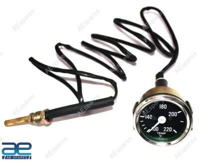 Temperature Meter Black For Jeeps Ford GPW MB GPW CJ2A CJ3A CJ3B GEc - Image 1 of 4