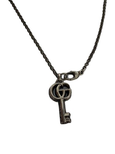 Collana Gucci doppia chiave G SV925 con top donna usata