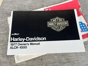 original 1977 Harley Davidson Sportster XLCR Owner's Manual Cafe Racer - Picture 1 of 5