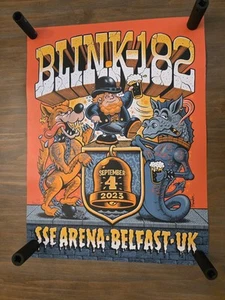 Blink 182 Concert Poster - Belfast 2023 Cancelled Show - #11/50 - Ultra Rare - Picture 1 of 5