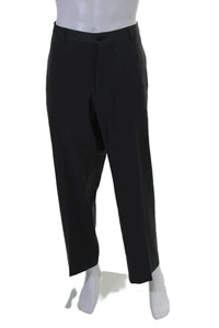 Armani Collezioni Womens Dark Gray Pleated Straight Leg Dress Pants Size 40L - Picture 1 of 4