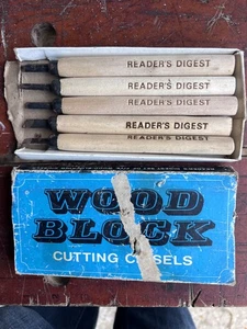 Readers Digest 5er Set Holzschnitzwerkzeuge - Bild 1 von 2