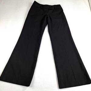 Pantalones de vestir vintage para mujer HW New York talla 4 ins 32 negro acampanado mezcla de lana - Imagen 1 de 16