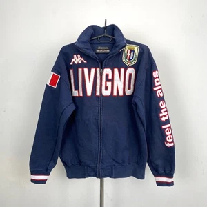 Sudadera con Cremallera Kappa Livigno Años 90 De Colección Rara Azul Para Hombre XL Streetwear - Imagen 1 de 7