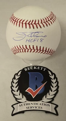 Jim Thome Signed HOF 18 Official Major League Baseball Beckett Auto Cleveland - Image 1 of 4