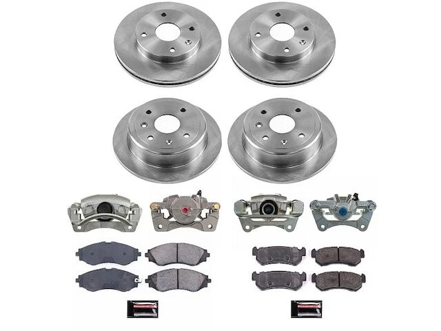 Kit de pastillas de freno y rotor delanteras y traseras para 04-06 Suzuki Forenza Reno VV22X8 Foto 1 de 1