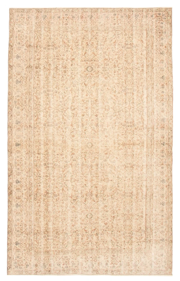 Alfombra tradicional de lana oriental anudada a mano vintage de 5'5" x 8'10" Foto 1 de 4