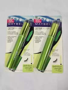 Maybelline Define-A-Lash Mascara Lot of 2 - 0.22 fl oz, New in Package, Black - Picture 1 of 3
