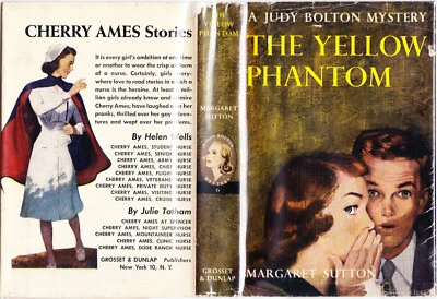 JUDY BOLTON THE YELLOW PHANTOM #6 SCARCE 1955 HB/DJ FINE+ cond 2nd DJ art!!!!! - Image 1 of 4