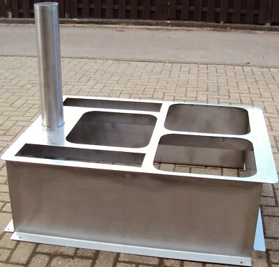 Gulaschkanone ganz aus Edelstahl, nur der Rholing zum Selberbauen, Feldküche - Bild 1 von 2