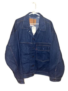 Levis Premium Stay Loose Trucker Jeansjacke Herren Gr. Large Cottonized Hanf Neu mit Etikett - Bild 1 von 9
