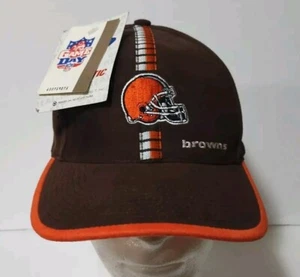 Vintage Cleveland Browns Logo Athletic Hat Cap Strap Back Brown Mens NFL - NEW! - Picture 1 of 15
