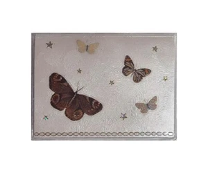 RFID Debit ATM Card Holder with Check Register 2025 2026 Glitter with Butterfly - Picture 1 of 17