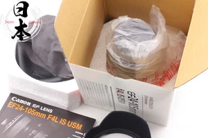 【Unused in BOX Hood】 Canon EF 24-105mm f4 L IS USM AF Zoom Macro Lens From JAPAN - Picture 1 of 15