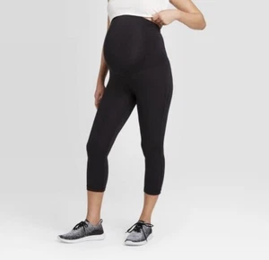 Over Belly Active Capri Maternity Pants XS Isabel Maternity by Ingrid+Isabel - Picture 1 of 8