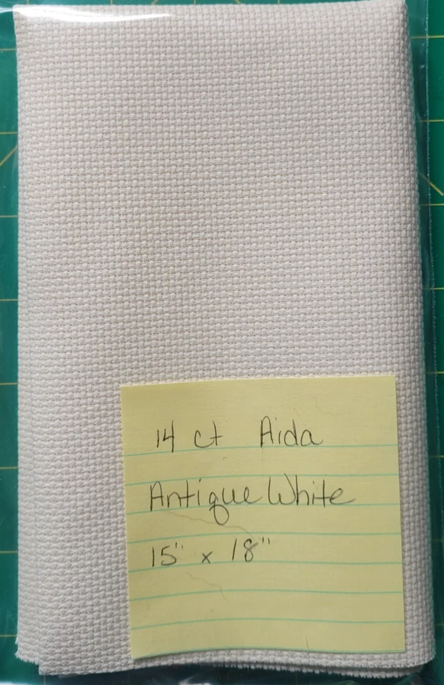 14 ct. Aida Fabric, Antique White, 15"x18" - Image 1 of 1