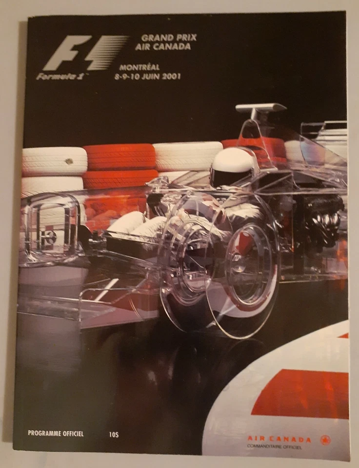 2001 Formula one Program From Montreal - Image 1 of 1
