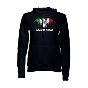 Guanajuato Mexico Eagle Flag Black Pullover Hoodie Sudadera Sweatshirt - Picture 1 of 2