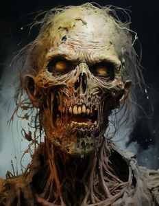"Zombie" 8,5" x 11" Fine Art Print limitiert auf nur 20 handnummerierte Exemplare - Bild 1 von 1