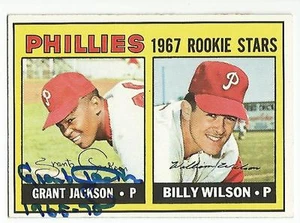 GRANT JACKSON Autographed Signed 1967 Topps ROOKIE card Philadelphia Phillies - Picture 1 of 2