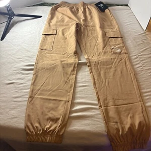 Nike 3 Brand Kids Sportswear Cargo Tan Jogger Pants Large NWT - Picture 1 of 12