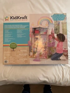 Brand New- Kidkraft Wooden, Solid Rainbow Dreamers Unicorn Mermaid Dollhouse. - Picture 1 of 17