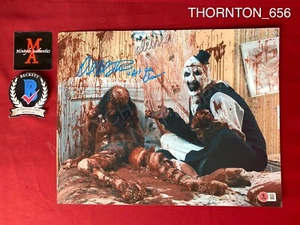 David Howard Thornton Terrifier 2 signed 11x14 photo Art the Clown Beckett - Picture 1 of 3