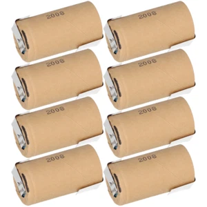 8x Panasonic Akku Sub-C 1,2V 3000mAh PBK300SCEY1 PP NiMH Z-Lötfahne 9,6V - Bild 1 von 8