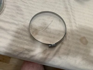 7inch Screw Worm Drive Hose Clamp Stainless Steel Hose Hoop Pipe Clamp Clip (5) - Foto 1 di 3