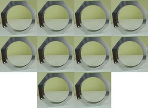 10x Farbfilterrahmen PAR 64 SILBER Farbfilterhalter 8 eckig Folien Rahmen Halter - Bild 1 von 3