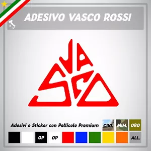 Adesivo Sticker Vasco Rossi Logo Blasco Simbolo Kom Blasco Auto moto bici casco - Foto 1 di 1
