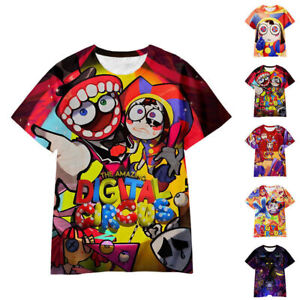The Amazing Digital Circus T-Shirt Kids Boys Short Sleeve Shirts Summer Tops Tee