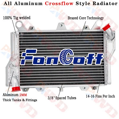 Radiador enfriador de aluminio para Kawasaki Ninja 900R 900 R ZX900A 1984-1986 1985 Foto 1 de 4