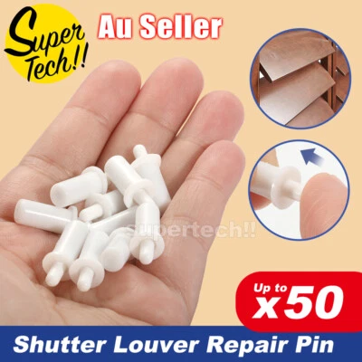 10-50 Spring Loaded Replacement Pins For Plantation Shutter Louver Repair Pin AU - image 1 of 4