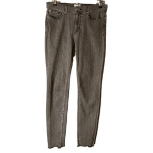 Hudson Nico Midrise Super Skinny Raw Hem Jeans in Glass WMAR407DBQ Size 28 - Picture 1 of 11