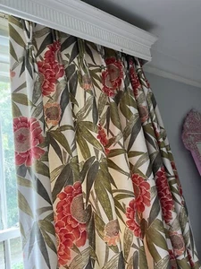 DESIGNER THERMAL WOOL INTERLINED BESPOKE WOOL FRENCH TRIPLE PLEAT LINEN CURTAINS - Picture 1 of 23