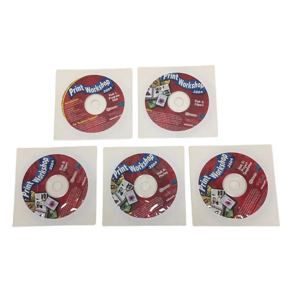 Print Workshop 2004 PC CD-ROM ValuSoft Print Workshop Clip Art - Image 1 of 1