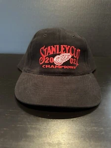 Vintage Detroit Red Wings 2002 Stanley Cup Champions Hat Cap NHL Hockey - Picture 1 of 1