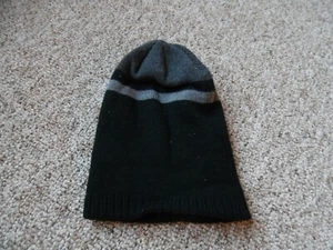 Winter Cap Snow Cap Cold Weather Warm Hat Black and Grey  - Picture 1 of 2